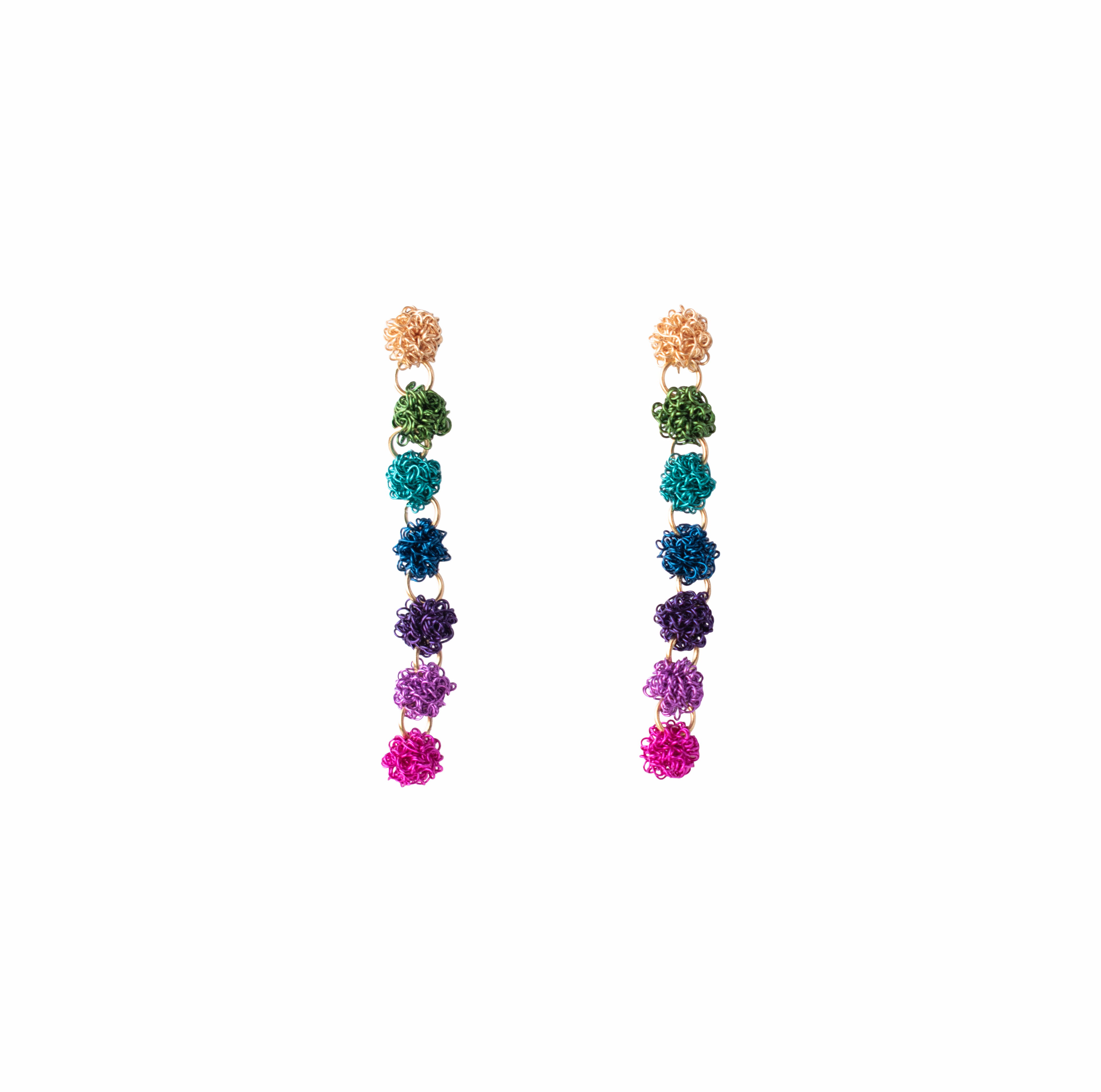 Aretes 7 colores