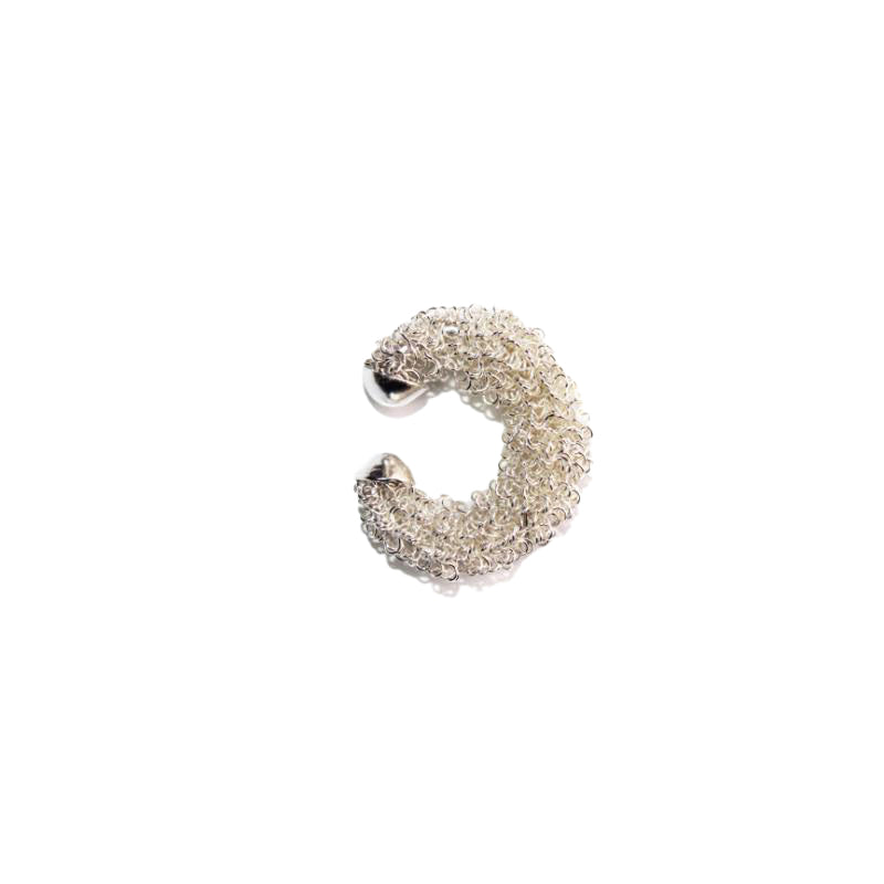 Earcuff Grande Plateado