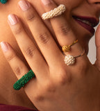Anillo en plata con baño en oro